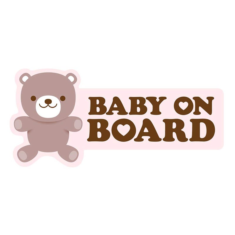 Olivers Labels Baby on Board Decals  Teddy Bear Baby Vinyl Window Car Decal Sticker